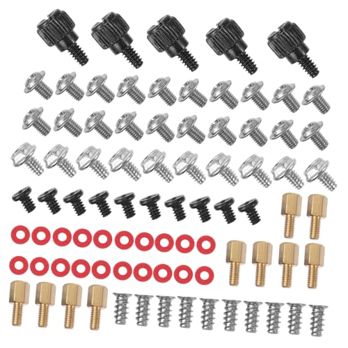 SOPOTUTU Teiliges PC Schrauben Kit mit Senkkopfschrauben Rändelschrauben und Tellerkopfschrauben Inklusive Unterlegscheiben Geeignet für Mainboard und PC gehäuse Reparatur von SOPOTUTU