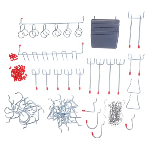 SOPOTUTU Teiliges Pegboard Haken mit Metall Werkzeughaken und Kunststoff Aufbewahrungsbox Verstellbare Garage Wandhalterung für Flexible Werkzeugorganisation und Platzoptimierung SOPOTUTU Teiliges Pegboard Haken mit Metall Werkzeughaken und Kunststoff Aufbewahrungsbox Verstellbare Garage Wandhalterung für Flexible Werkzeugorganisation und Platzoptimierung von SOPOTUTU