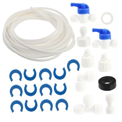 SOPOTUTU Teiliges Wasseranschluss mit Absperrventil und Adapter Vielseitiges Kühlschrank Installationskit für Wasserleitungen Stabile Verbindung für Kühl Gefrierschränke SOPOTUTU Teiliges Wasseranschluss mit Absperrventil und Adapter Vielseitiges Kühlschrank Installationskit für Wasserleitungen Stabile Verbindung für Kühl Gefrierschränke von SOPOTUTU