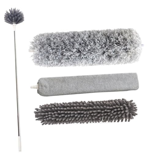 SOPOTUTU Teleskopischer Staubwedel mit Mikrofaser Bürstenaufsätzen Leicht Wiederverwendbar Statische Staubaufnahme für Deckenventilatoren Möbel Schwer Zugängliche Stellen Sicher Leiter SOPOTUTU Teleskopischer Staubwedel mit Mikrofaser Bürstenaufsätzen Leicht Wiederverwendbar Statische Staubaufnahme für Deckenventilatoren Möbel Schwer Zugängliche Stellen Sicher Leiter von SOPOTUTU