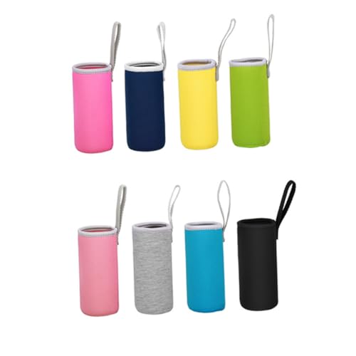 SOPOTUTU Thermobecher-Set Fitnessstudio Flasche rostfrei Getränketräger Beutel reisen Getränkehalter Wasserbottle -Halter Wasserbottelträger Rosig von SOPOTUTU