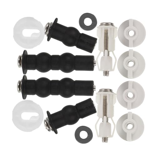 SOPOTUTU Toilettensitz Scharniere Schrauben Set Kompatibel für Traditionelle und Moderne Wc Sitz Ringe Stabiles Befestigungsset mit Vollständigem Ersatzteile Zubehör Einfache Montage für von SOPOTUTU