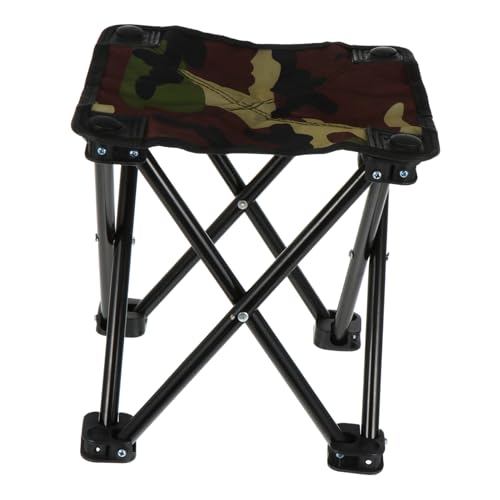 SOPOTUTU Tragbarer Klappbarer Angelhocker Ultraleicht Faltbarer Campingstuhl Kompakt Robust Vielseitig für Outdoor Angeln Picknick Garten von SOPOTUTU