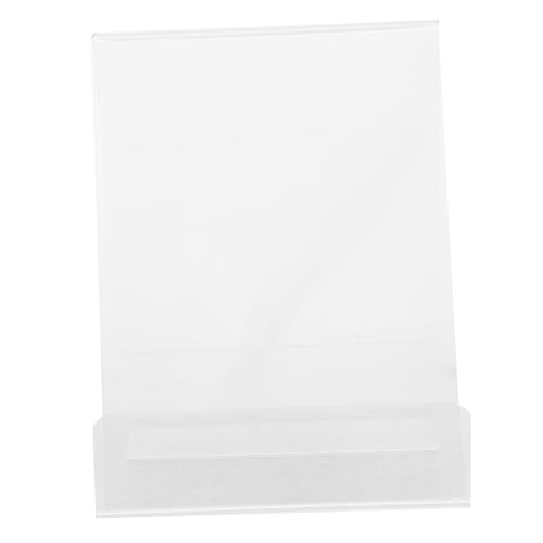 SOPOTUTU Transparenter Buchständer Acryl Doppelseitig Hohe Kreatives Design Schreibtisch Regal Buchhalter Für Büro Und Zuhause Präsentation von SOPOTUTU