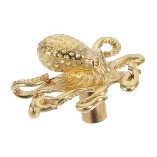 SOPOTUTU Türgriff aus Langlebigem Messing Design Dekorativer Möbelknauf für Schrank Kommode Vintage Meerestier Griff Stabil Poliert Eleganter Maritimer Stil für Zuhause von SOPOTUTU