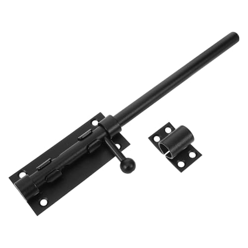 SOPOTUTU Türriegel Schiebelatch Edelstahl Sand schwarz Robust Langlebig Vielseitig für Türen Fenster und Garagen Sicherungsriegel von SOPOTUTU