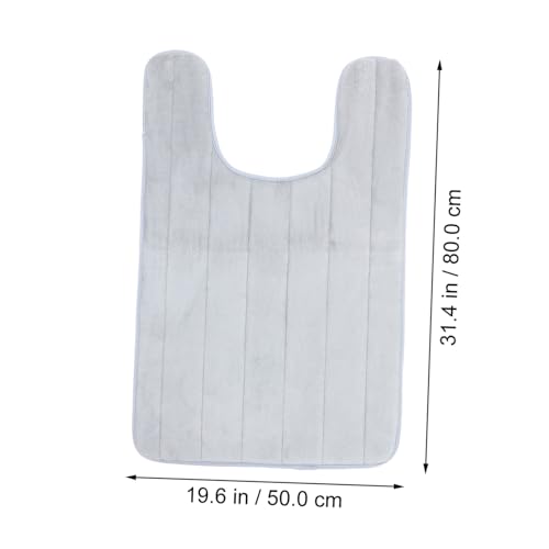 SOPOTUTU U förmige Toilettenmatte aus Korallenfleece rutschfest Waschbar Weicher Memory Schaum Badezimmer Bodenschutz Anti rutsch Wc Vorleger Komfortabel und Saugfähig SOPOTUTU U förmige Toilettenmatte aus Korallenfleece rutschfest Waschbar Weicher Memory Schaum Badezimmer Bodenschutz Anti rutsch Wc Vorleger Komfortabel und Saugfähig von SOPOTUTU