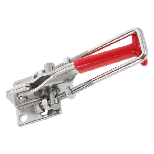 SOPOTUTU Verstellbarer Edelstahl Toggle Klemme Spannverschluss mit Starker Klemmkraft Kompakter Ziehverschluss für Werkzeugkisten Schränke und Holzkisten Langlebiger Knebelverschluss SOPOTUTU Verstellbarer Edelstahl Toggle Klemme Spannverschluss mit Starker Klemmkraft Kompakter Ziehverschluss für Werkzeugkisten Schränke und Holzkisten Langlebiger Knebelverschluss von SOPOTUTU