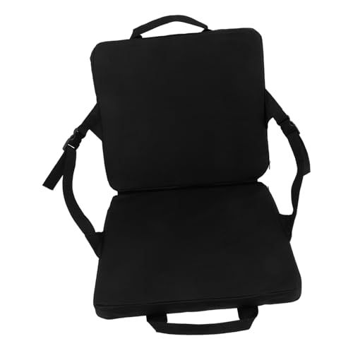 SOPOTUTU Verstellbarer Faltbarer Campingstuhl mit Rückenlehne Leichter Outdoor Lounger für Garten Angeln Picknick Tragbar und für und Reisen Schwarz von SOPOTUTU