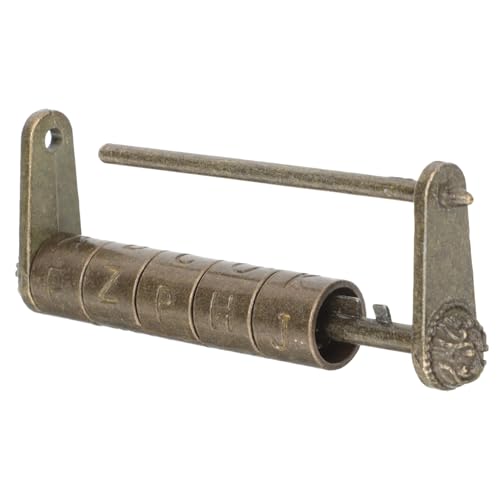 SOPOTUTU Vintage Chinesisches Kombinations padlock aus Langlebiger Zinklegierung Antikes Design mit Einzigartigem Zeichen code Praktische Oberfläche Kleines Dekoratives Vorhängeschloss für SOPOTUTU Vintage Chinesisches Kombinations padlock aus Langlebiger Zinklegierung Antikes Design mit Einzigartigem Zeichen code Praktische Oberfläche Kleines Dekoratives Vorhängeschloss für von SOPOTUTU