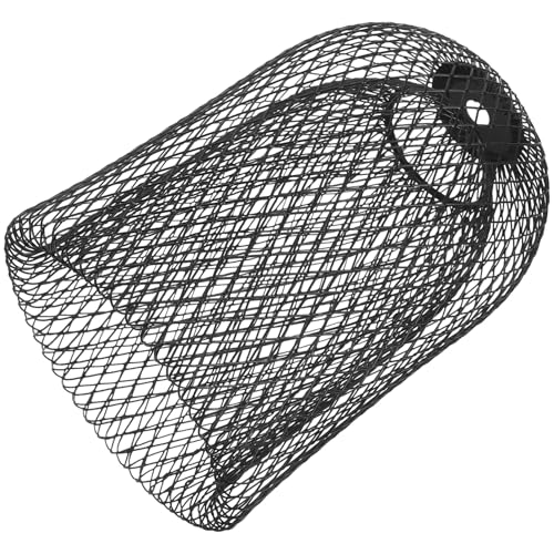 SOPOTUTU Vintage Doppellagiger Eisendraht Lampenschirm Geometrisches Mesh-design Robuste Dekorative Deckenleuchte Einfacher Einbau Vielseitig für Bar Wohnzimmer und Modernen Landhausstil von SOPOTUTU