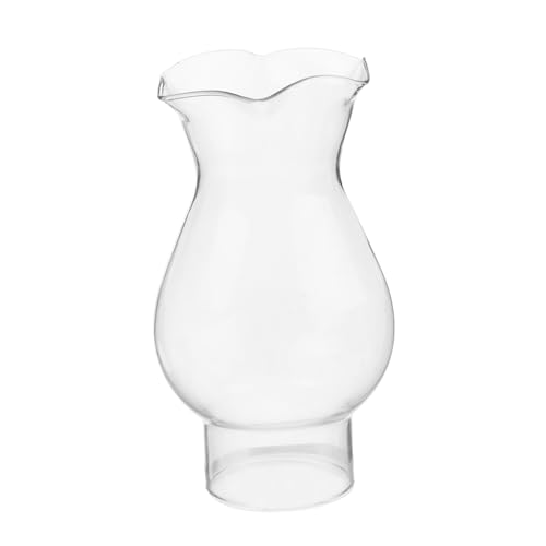 SOPOTUTU Vintage Glas Lampenschirm Ø für Öllampen Ersatz Petroleumlampen Laterne Glas Lampenglas Ersatzschirm für Nostalgische Tischlampen von SOPOTUTU