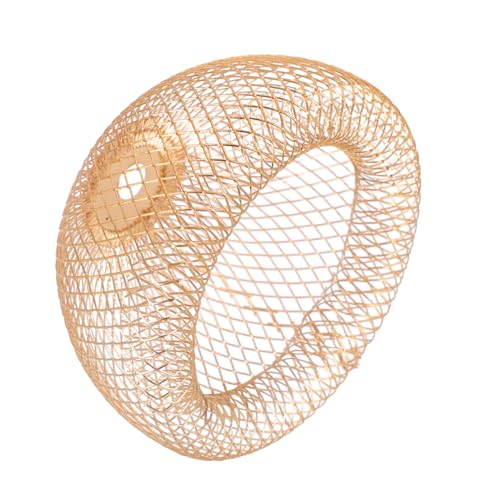 SOPOTUTU Vintage Goldener Eisen Draht Lampenschirm Dekorativer Lampenzubehör Retro Hängelampe für Wohnzimmer Schlafzimmer Bar und Hotel Installieren Langlebig und Elegant von SOPOTUTU