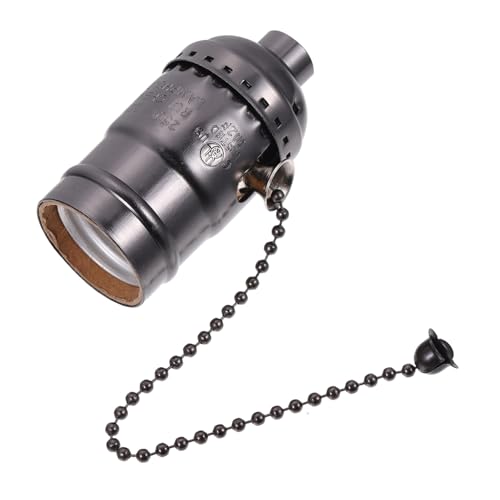 SOPOTUTU Vintage Lampenfassung aus Aluminium mit Zugschalter Langlebiger Lampenhalter für DIY Beleuchtung Einfache Montage Geeignet für Retro Edison Glühbirnen und Vintage Lampenfüße SOPOTUTU Vintage Lampenfassung aus Aluminium mit Zugschalter Langlebiger Lampenhalter für DIY Beleuchtung Einfache Montage Geeignet für Retro Edison Glühbirnen und Vintage Lampenfüße von SOPOTUTU