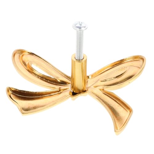 SOPOTUTU Vintage Messing Möbelgriff Schubladenknopf mit Schleifen Design Dekorativer Schrankgriff für Kommode Schuhschrank Kleiderschrank und Bücherregal Einfach zu Montierender von SOPOTUTU
