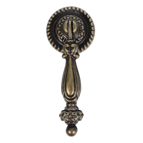 SOPOTUTU Vintage Schrankgriff aus Langlebiger Zinklegierung Runder Retro Möbelknopf mit Antiker Bronzeoptik für Küchenschränke Kommoden Schubladen und Kleiderschränke Vielseitig Einsetzbar von SOPOTUTU