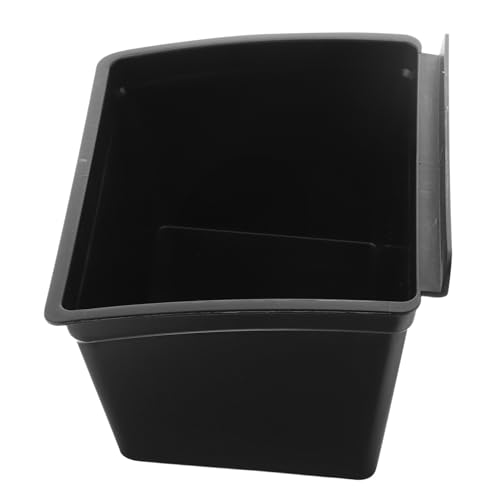 SOPOTUTU Wandmontage Kunststoff Aufbewahrungsbox Kompakt Robust für Werkstatt Garage Kleine Teile Organizer Praktische Desktop Aufbewahrungslösung Schwarz von SOPOTUTU