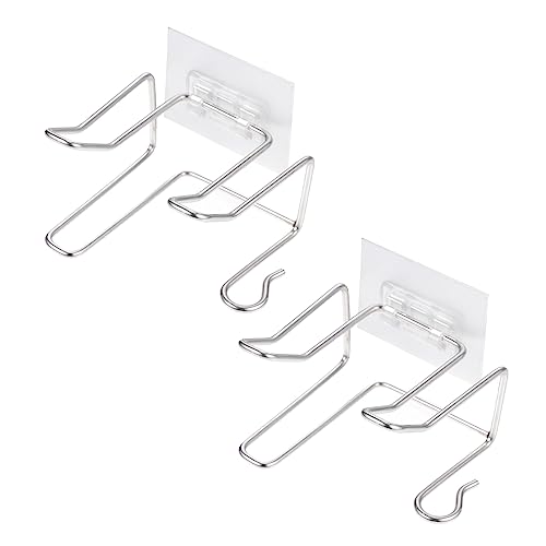 SOPOTUTU Wandmontierter Haartrocknerhalter Platzsparender Selbstklebender Fönständer für Badezimmer Zuverlässige Aufbewahrungslösung Teilig Silber von SOPOTUTU