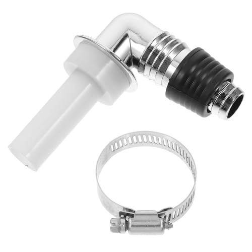 SOPOTUTU Waschmaschinen Ablaufschlauch Adapter Anschlussstück mit Schlauchschellen Auslaufsicherer Waschmaschinen Bodenablauf Verbinder für Bad und Geschirrspüler von SOPOTUTU