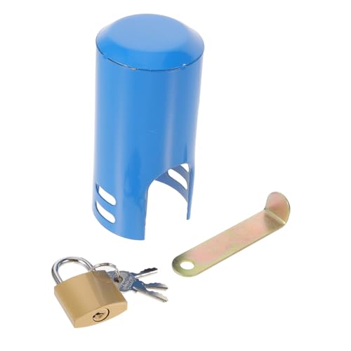 SOPOTUTU Wasserhahn Schlossabdeckung mit Schlüssel Robuste Witterungsbeständige Außenschutzabdeckung für Große Öffnungen Diebstahlschutz für Garten Büro Gemeinschaftsbereiche von SOPOTUTU