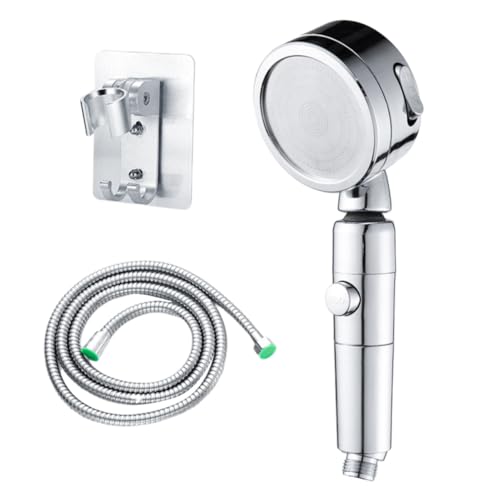SOPOTUTU Wassersparender Duschkopf mit Strahlarten Verchromt Drehbar Druckverstärkt für Badezimmer und Hotel Mit Schlauch und Aluminiumfreier Halterung Langlebige Handbrause SOPOTUTU Wassersparender Duschkopf mit Strahlarten Verchromt Drehbar Druckverstärkt für Badezimmer und Hotel Mit Schlauch und Aluminiumfreier Halterung Langlebige Handbrause von SOPOTUTU