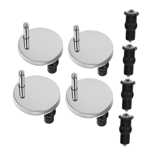 SOPOTUTU Wc Sitz Schrauben mit Gummi Expansionsdübeln und Metallbefestigungen Verstellbar Geräuscharm Stabile Montage für Toilettenmodelle Teiliges Montageset von SOPOTUTU