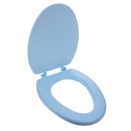 SOPOTUTU Weicher Gepolsterter Wc Sitz aus Dickem Schaumstoff Langlebig und Stabil Komfortable Sitzunterstützung Leicht zu Reinigen Klassisches Design für Badezimmer Passend für Elongated von SOPOTUTU