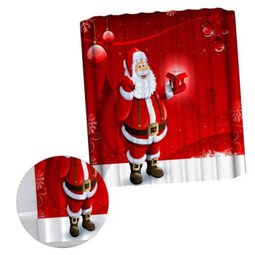 SOPOTUTU Weihnachtlicher Santa Clause Duschvorhang Schimmelresistent mit Metallösen Badezimmervorhang für Badewanne und Dusche Waschbar Festliche Badezimmereinrichtung SOPOTUTU Weihnachtlicher Santa Clause Duschvorhang Schimmelresistent mit Metallösen Badezimmervorhang für Badewanne und Dusche Waschbar Festliche Badezimmereinrichtung von SOPOTUTU