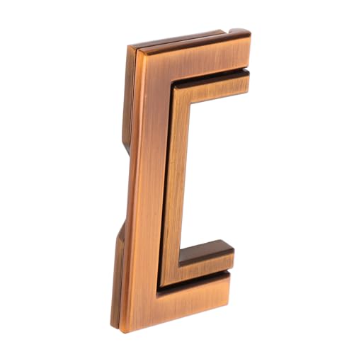SOPOTUTU Zinklegierung Möbelgriff Antik Messing Oberfläche Verdeckter Ziehgriff Robust Für Küchen und Kleiderschränke Vielseitig Anpassbar Einfache Montage von SOPOTUTU