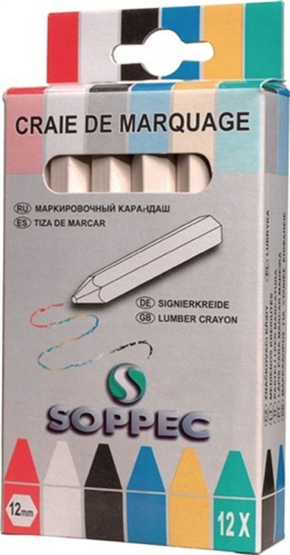 SOPPEC Markierkreide (weiß / unpapiert) - 421100 von SOPPEC