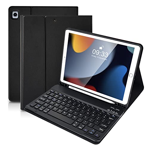 SOPPY Hülle mit Tastatur für iPad 9th 2021 iPad 8th 2020 iPad 7. Generation 2019 iPad Air 3 2019 iPad Pro 10,5 Zoll 2017 Abnehmbare Bluetooth Tastatur Eingebauter Stiftschlitz Tablet Zubehör Schwarz SOPPY Hülle mit Tastatur für iPad 9th 2021 iPad 8th 2020 iPad 7. Generation 2019 iPad Air 3 2019 iPad Pro 10,5 Zoll 2017 Abnehmbare Bluetooth Tastatur Eingebauter Stiftschlitz Tablet Zubehör Schwarz von SOPPY