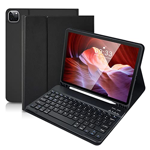 Tastaturhülle, SOPPY Bluetooth-Tastatur für Air 5. 2022, Air 4. Generation 2020, Pro 11 Zoll 2021/2020/ Pro 2018, abnehmbare Tastaturhülle, integrierter Stiftschlitz, schwarz Tastaturhülle, SOPPY Bluetooth-Tastatur für Air 5. 2022, Air 4. Generation 2020, Pro 11 Zoll 2021/2020/ Pro 2018, abnehmbare Tastaturhülle, integrierter Stiftschlitz, schwarz von SOPPY