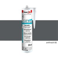 Sopro - Silikon Keramik Fugen Fliesen 310ml Abdichtung Farbe anthrazit 1 Stück von SOPRO