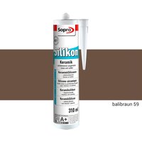 Sopro - Silikon Keramik Fugen Fliesen 310ml Abdichtung Farbe balibraun 1 Stück von SOPRO