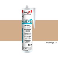 Sopro - Silikon Keramik Fugen Fliesen 310ml Abdichtung Farbe jurabeige 1 Stück von SOPRO