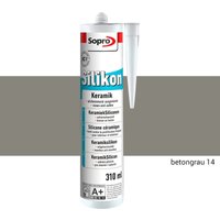 Sopro - Silikon Keramik Fugen Fliesen 310ml Abdichtung Farbe betongrau 1 Stück von SOPRO