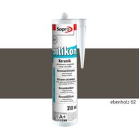 Silikon Keramik Fugen Fliesen 310ml Abdichtung Farbe ebenholz 1 Stück - Sopro von SOPRO