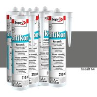 Silikon Keramik Fugen Fliesen 310ml Abdichtung Farbe basalt 12 Stück - Sopro von SOPRO
