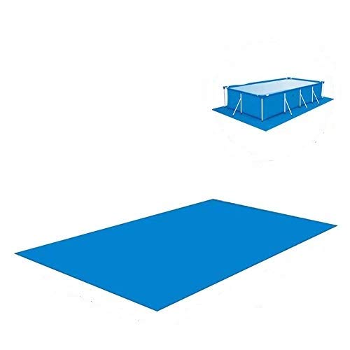 Shinyzone Rechteckiger Pool Grundtuch Bodenmatte 338 x 239 cm,Schwimmbecken Matte Faltbarer Wasserdichtes Teppichboden Polyester Pool Bodenplane für Aufblasbare Pools Oberirdische,Blau von SORAKA