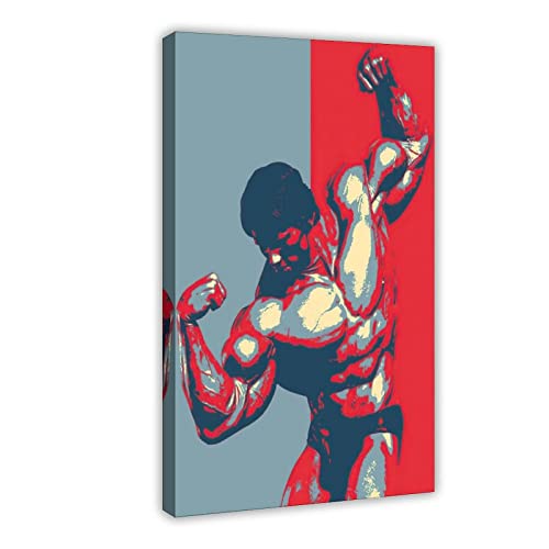 Arnold Schwarzenegger Bodybuilding Body Art Leinwandposter Schlafzimmer Dekor Sport Landschaft Büro Zimmer Dekor Geschenk Rahmenstil 40 x 60 cm von SORECI