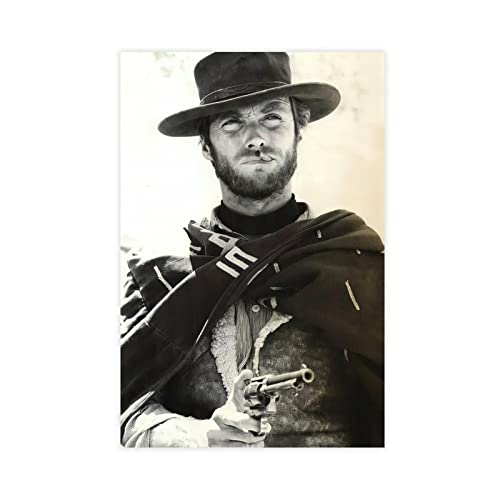 Clint Eastwood 1 Leinwand-Poster, Schlafzimmer, Dekoration, Sport, Landschaft, Büro, Raumdekoration, Geschenk, ungerahmt, 40 x 60 cm Clint Eastwood 1 Leinwand-Poster, Schlafzimmer, Dekoration, Sport, Landschaft, Büro, Raumdekoration, Geschenk, ungerahmt, 40 x 60 cm von SORECI