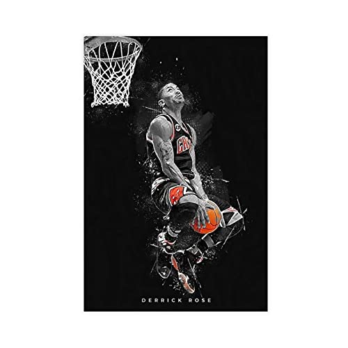 Derrick Rose Poster auf Leinwand, Schlafzimmer, Dekoration, Sport, Landschaft, Büro, Raumdekoration, Geschenk, ungerahmt, 30 x 45 cm Derrick Rose Poster auf Leinwand, Schlafzimmer, Dekoration, Sport, Landschaft, Büro, Raumdekoration, Geschenk, ungerahmt, 30 x 45 cm von SORECI