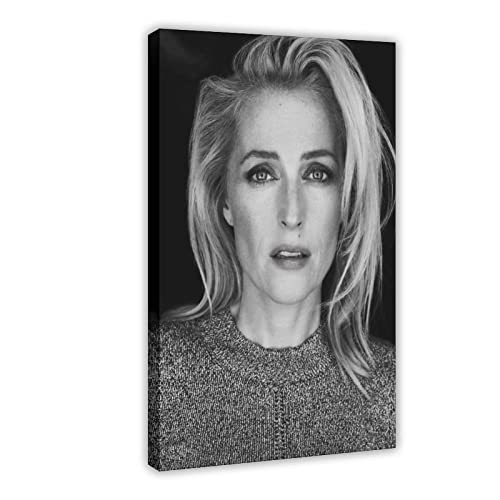 Gillian Anderson Kunstposter auf Leinwand, Schlafzimmer-Dekor, Sportlandschaft, Büro, Raumdekoration, Geschenk, Rahmen-Stil, 40 x 60 cm von SORECI