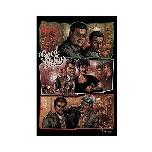 GoodFellas Martin Scorsese Filmposter 10 Leinwand Poster Schlafzimmer Dekor Sport Landschaft Büro Zimmer Dekor Geschenk ungerahmt 40 x 60 cm von SORECI