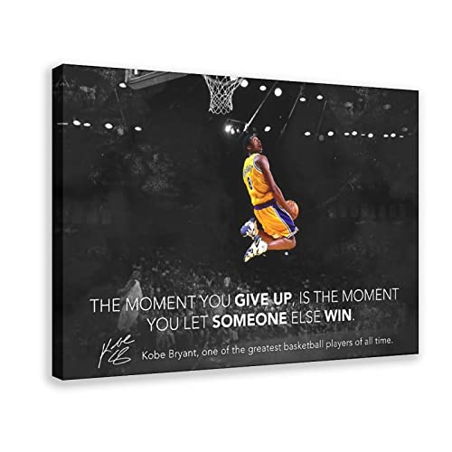 Kobe Bryant From Famous Kobe Zitate Leinwand Poster Schlafzimmer Dekor Sport Landschaft Büro Zimmer Dekor Geschenk Rahmen-Stil 30 x 45 cm von SORECI