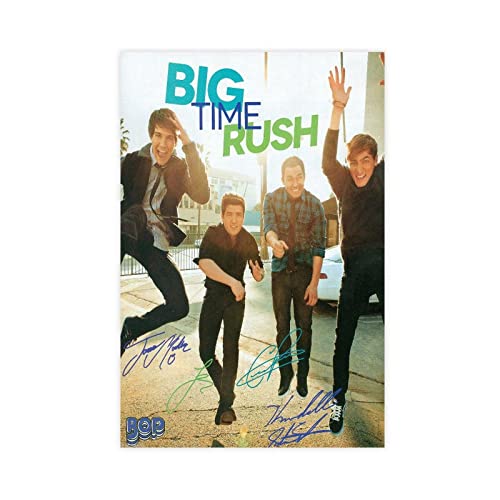 SORECI Big Time Rush Poster, Leinwand, Poster, Wandkunst, Dekordruck, Bild, Gemälde für Wohnzimmer, Schlafzimmer, Dekoration, ungerahmt, 40 x 60 cm von SORECI