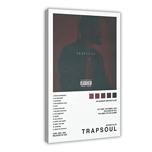 SORECI Bryson Tiller Poster Trapsou Album Cover Leinwand Poster Wandkunst Dekor Druck Bild Gemälde für Wohnzimmer Schlafzimmer Dekoration Rahmenstil 40 x 60 cm SORECI Bryson Tiller Poster Trapsou Album Cover Leinwand Poster Wandkunst Dekor Druck Bild Gemälde für Wohnzimmer Schlafzimmer Dekoration Rahmenstil 40 x 60 cm von SORECI