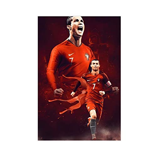 SORECI Cristiano Ronaldo Art Sport Leinwand Poster Wandkunst Dekor Druck Bild Gemälde für Wohnzimmer Schlafzimmer Dekoration ungerahmt 50 x 75 cm von SORECI