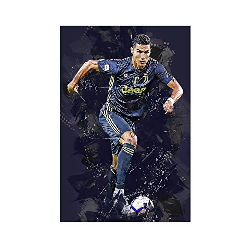 SORECI Cristiano Ronaldo Poster 2 Leinwand Poster Wandkunst Dekor Druck Bild Gemälde für Wohnzimmer Schlafzimmer Dekoration ungerahmt 40 x 60 cm von SORECI