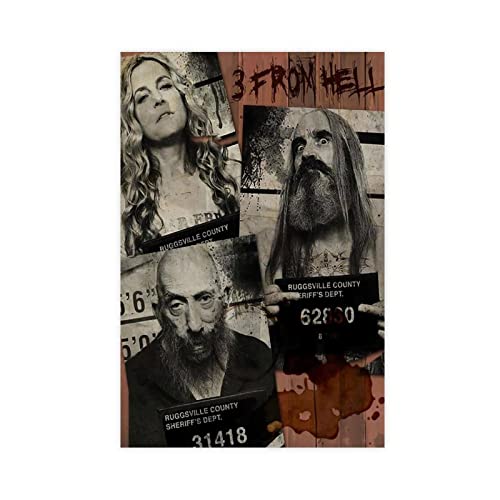 SORECI Filmposter "The Devil's Rejects", Leinwand-Poster, Wandkunst, Dekor, Bild, Gemälde für Wohnzimmer, Schlafzimmer, Dekoration, ungerahmt, 30 x 45 cm von SORECI